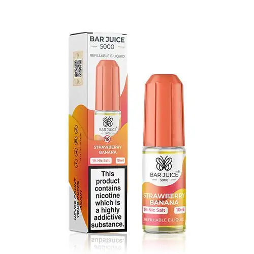 Strawberry Banana 10ml Nic Salt by Bar Juice 5000