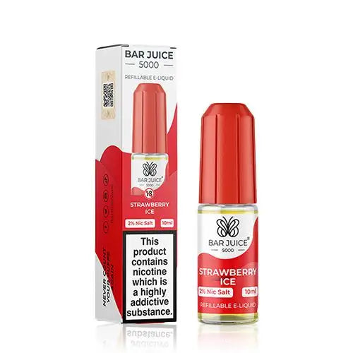 Strawberry Ice 10ml Nic Salt by Bar Juice 5000