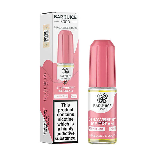 Strawberry Ice Cream 10ml Nic Salt by Bar Juice 5000