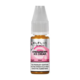 Strawberry Ice-cream (Strawberry Snoww) 10ml by Elfliq Nic Salt