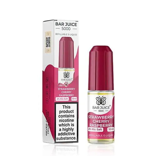 Strawberry Raspberry Cherry 10ml Nic Salt by Bar Juice 5000