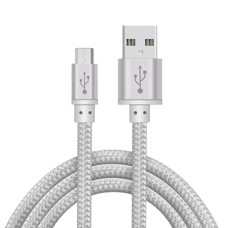 1M Nylon Braided Micro USB Cable