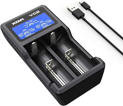 VC2 Dual Battery Charger by XTAR