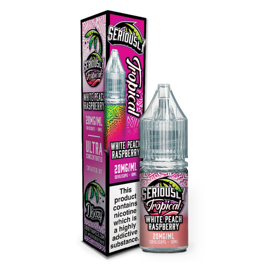 White Peach Raspberry 10ml Nic Salt By Seriously Tropical